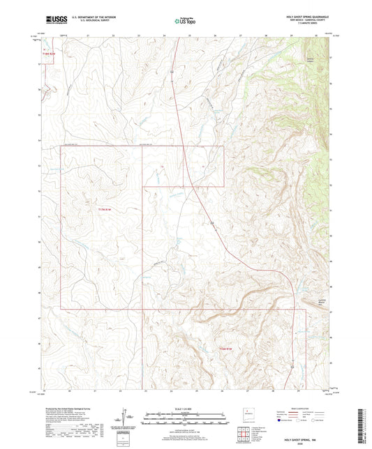 Holy Ghost Spring New Mexico US Topo Map Image