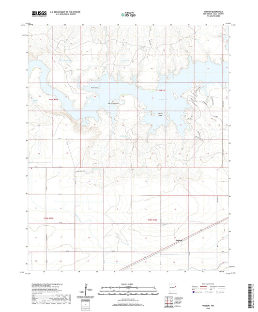 Hudson New Mexico US Topo Map Image