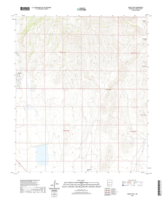 Hurley East New Mexico US Topo Map Image