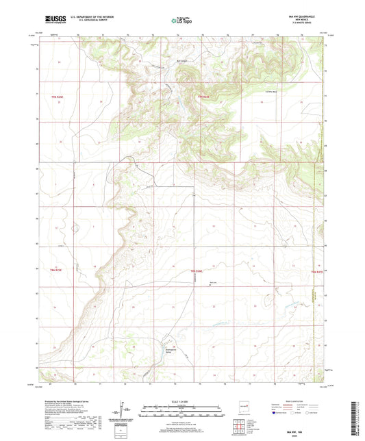 Ima NW New Mexico US Topo Map Image