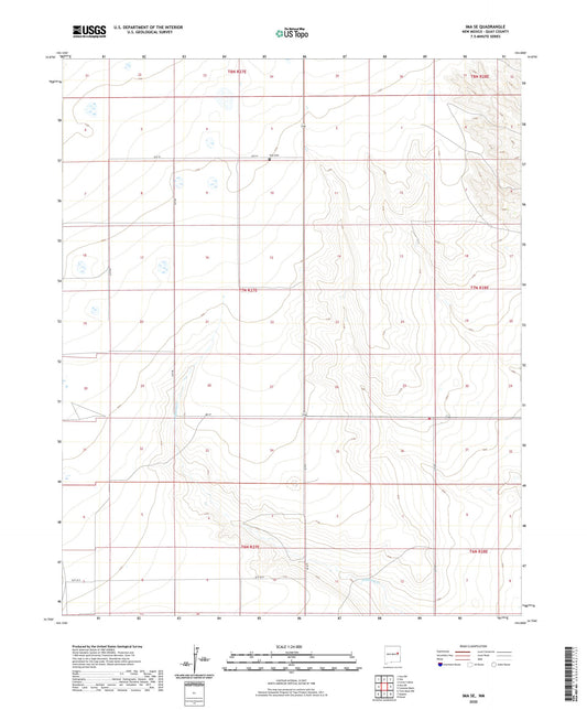 Ima SE New Mexico US Topo Map Image