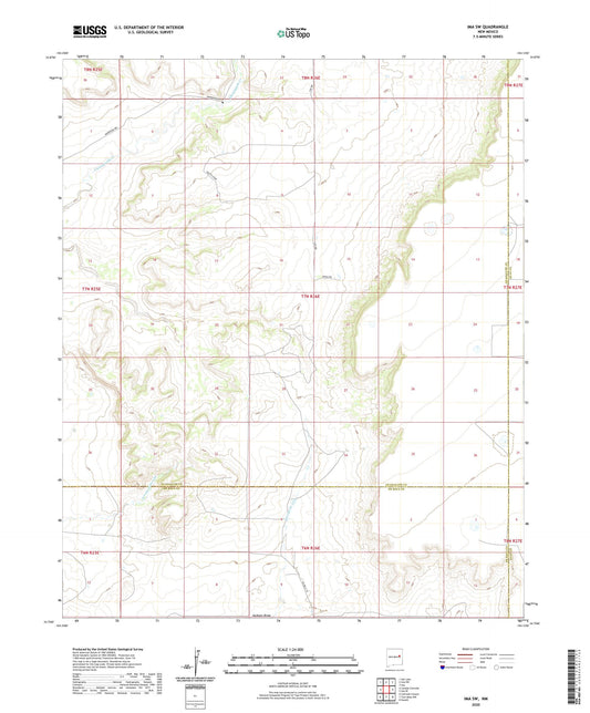 Ima SW New Mexico US Topo Map Image