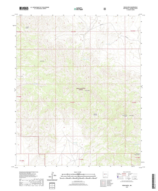 Indian Mesa New Mexico US Topo Map Image