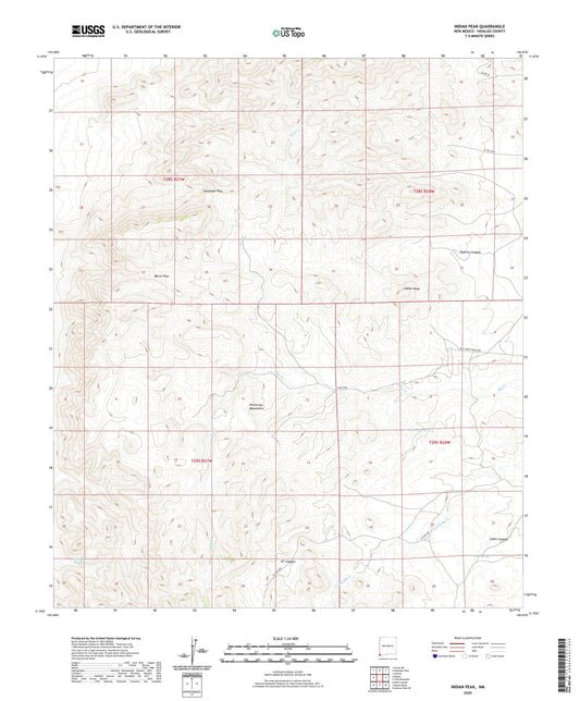 Indian Peak New Mexico US Topo Map Image