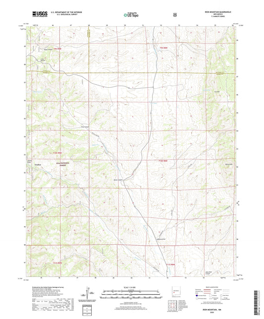 Iron Mountain New Mexico US Topo Map Image