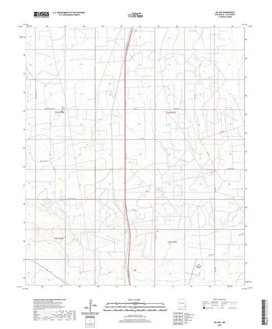 Jal NW New Mexico US Topo Map Image