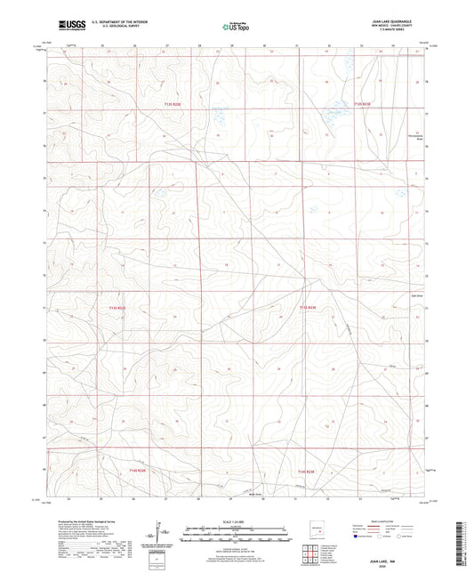 Juan Lake New Mexico US Topo Map Image
