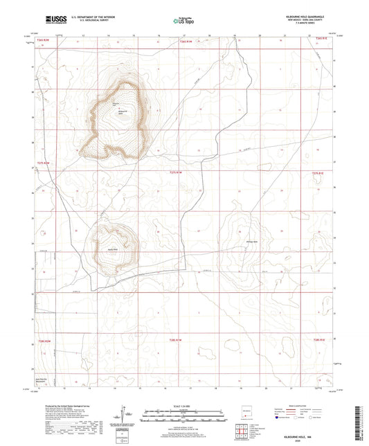 Kilbourne Hole New Mexico US Topo Map Image