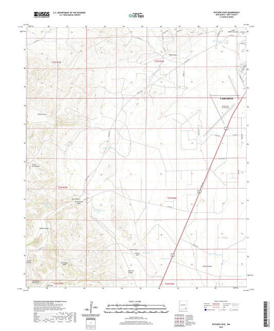 Kitchen Cove New Mexico US Topo Map Image