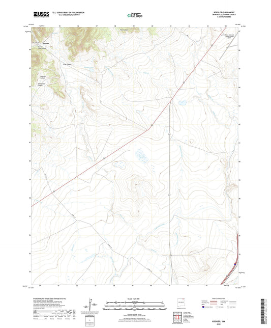 Koehler New Mexico US Topo Map Image