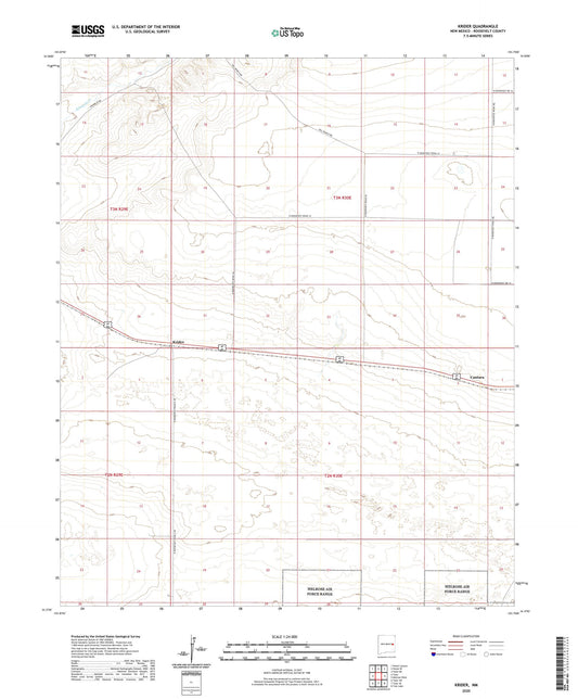 Krider New Mexico US Topo Map Image