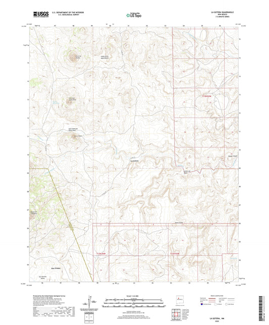 La Gotera New Mexico US Topo Map Image