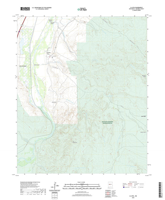 La Joya New Mexico US Topo Map Image
