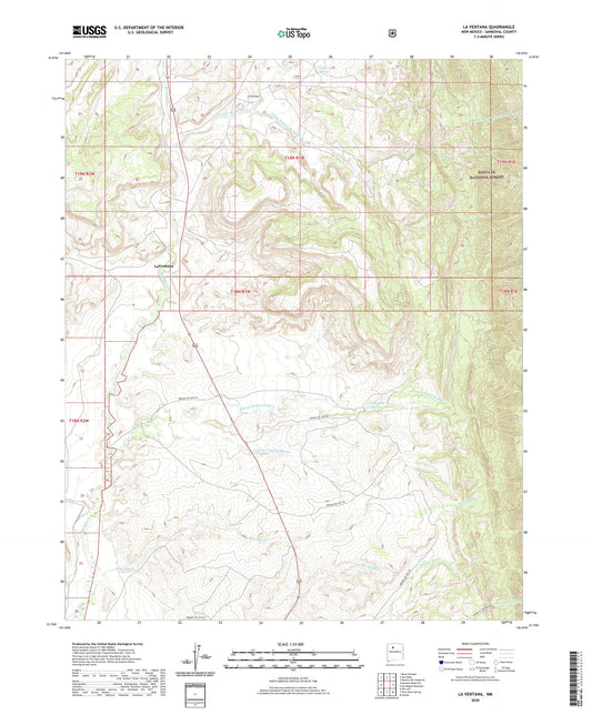 La Ventana New Mexico US Topo Map Image