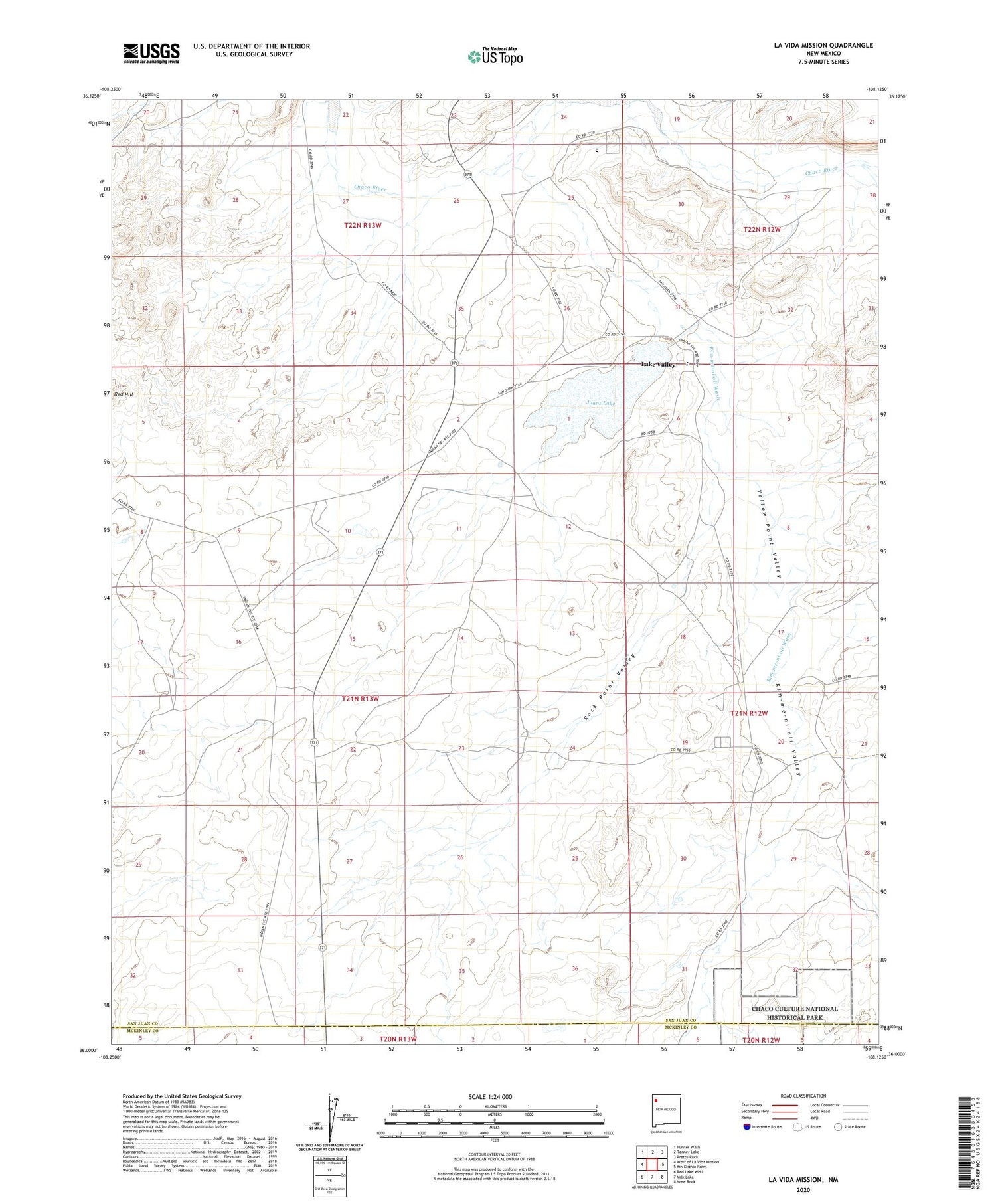 La Vida Mission New Mexico US Topo Map Image