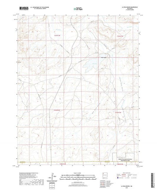 La Vida Mission New Mexico US Topo Map Image