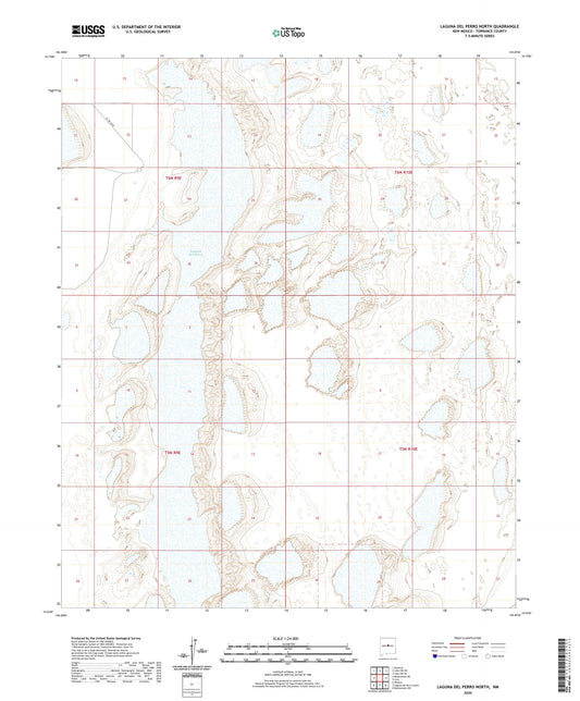 Laguna Del Perro North New Mexico US Topo Map Image