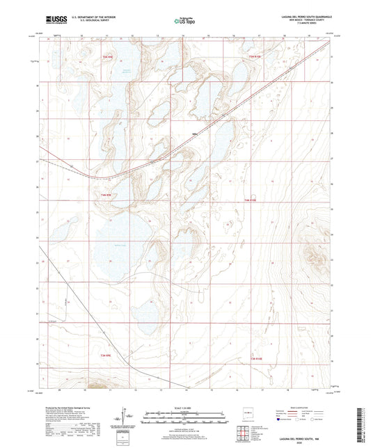 Laguna Del Perro South New Mexico US Topo Map Image