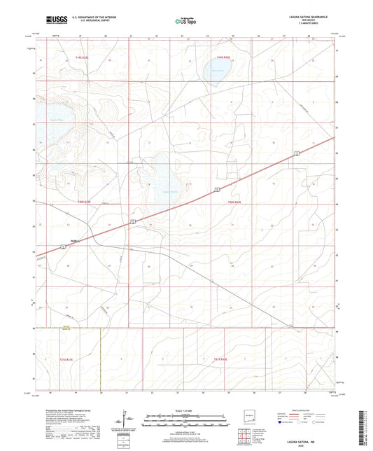 Laguna Gatuna New Mexico US Topo Map Image