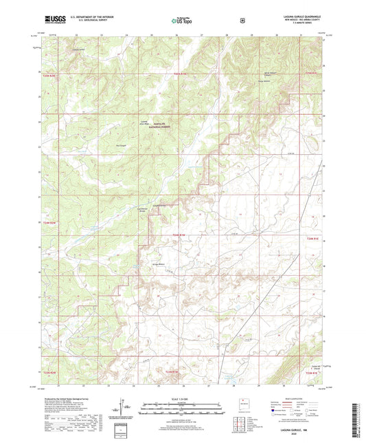Laguna Gurule New Mexico US Topo Map Image