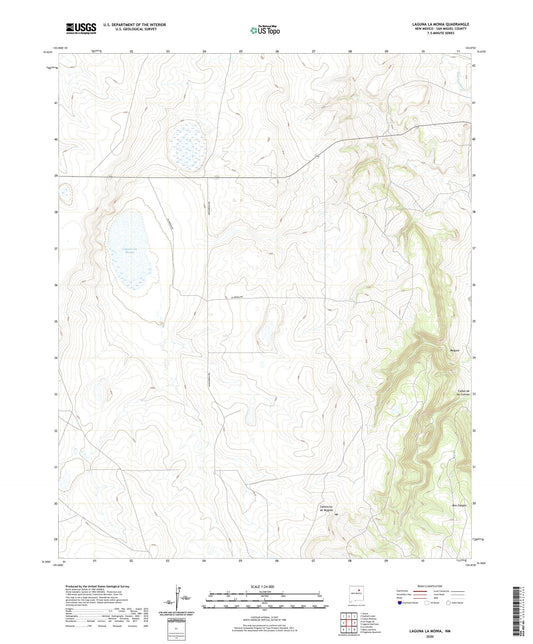 Laguna La Monia New Mexico US Topo Map Image