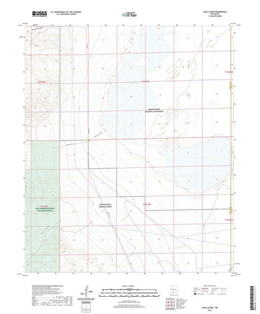 Lake Lucero New Mexico US Topo Map Image