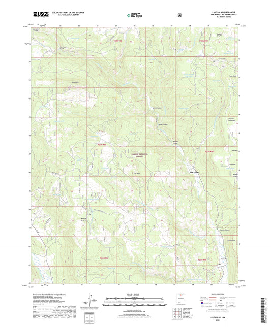 Las Tablas New Mexico US Topo Map Image
