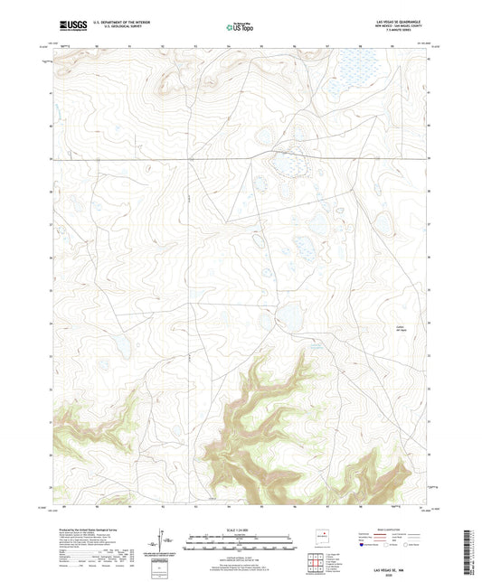 Las Vegas SE New Mexico US Topo Map Image