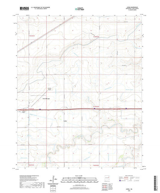 Lesbia New Mexico US Topo Map Image