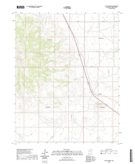 Little Grande New Mexico US Topo Map Image