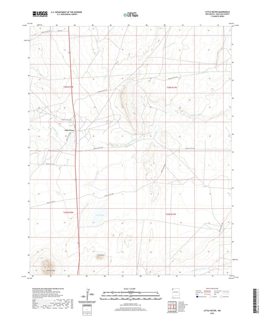 Little Water New Mexico US Topo Map Image