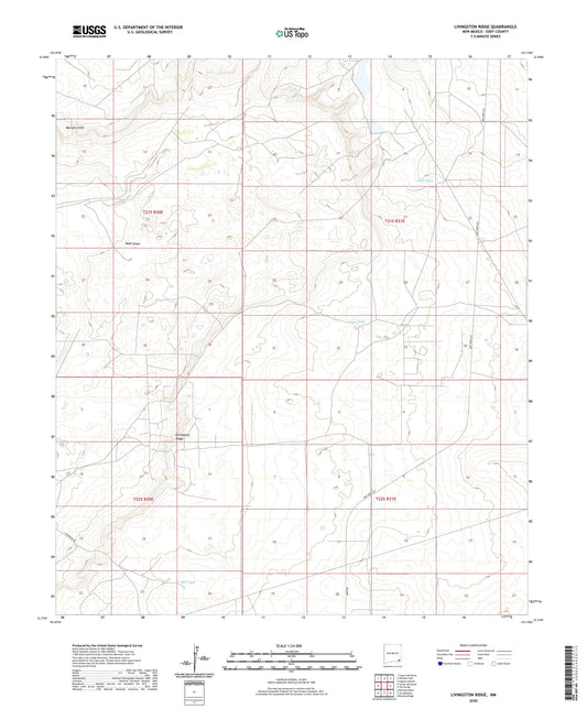 Livingston Ridge New Mexico US Topo Map Image