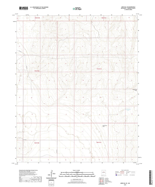 Lobo Hill SE New Mexico US Topo Map Image