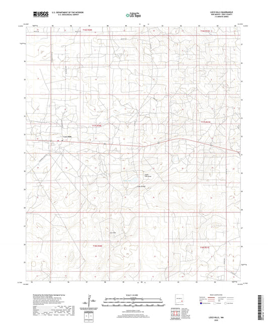 Loco Hills New Mexico US Topo Map Image