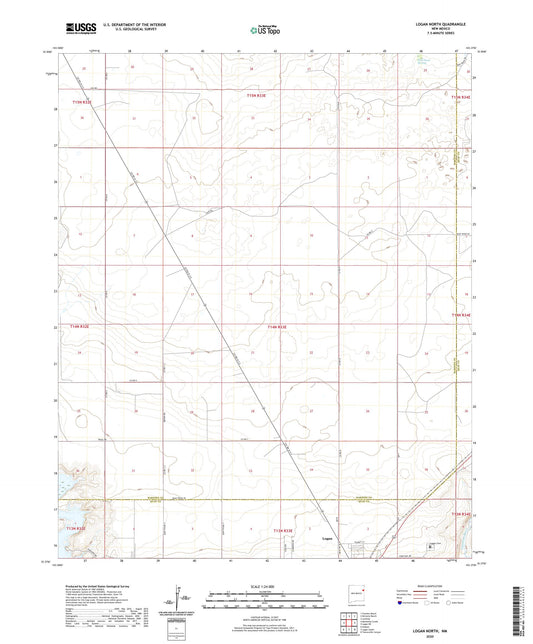 Logan North New Mexico US Topo Map Image