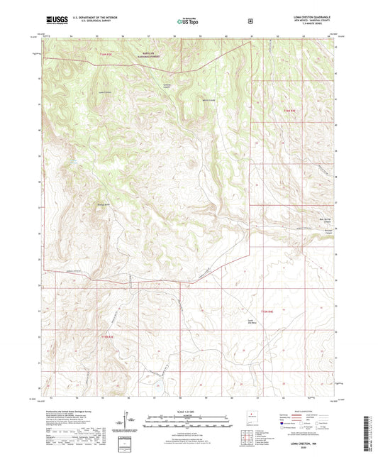 Loma Creston New Mexico US Topo Map Image