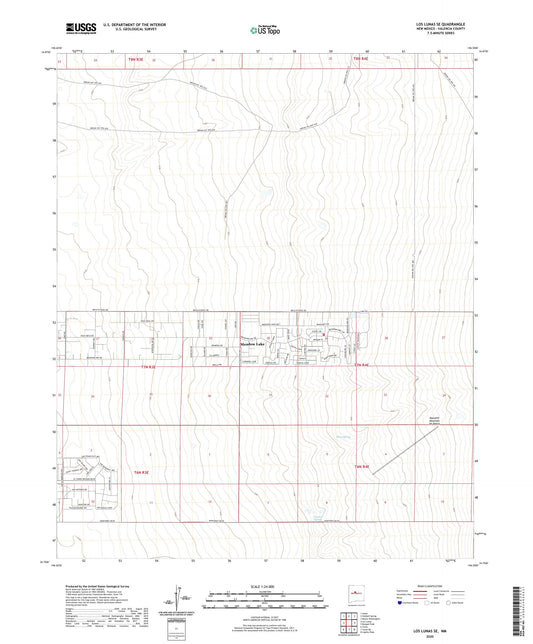 Los Lunas SE New Mexico US Topo Map Image