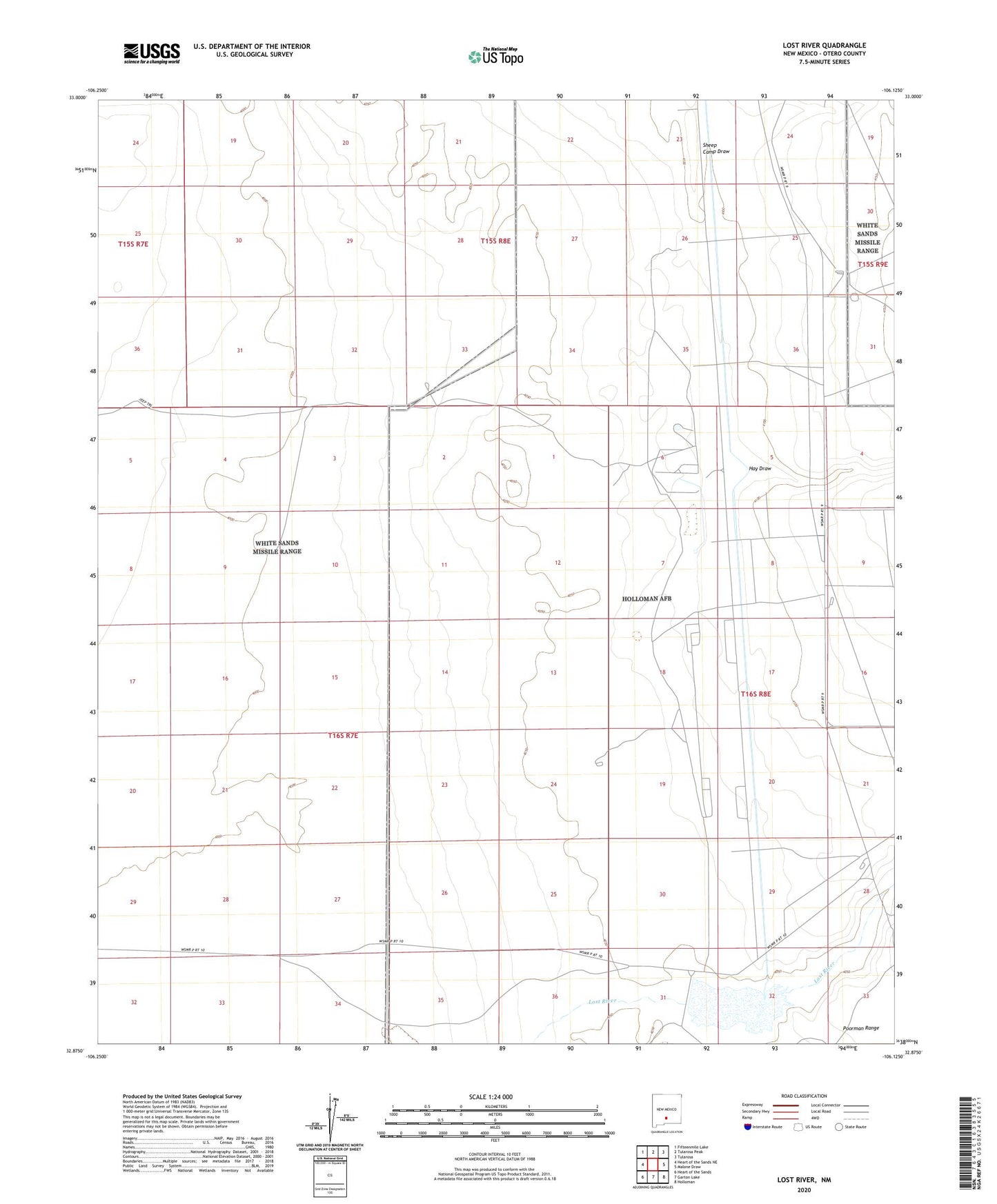 Lost River New Mexico US Topo Map Image