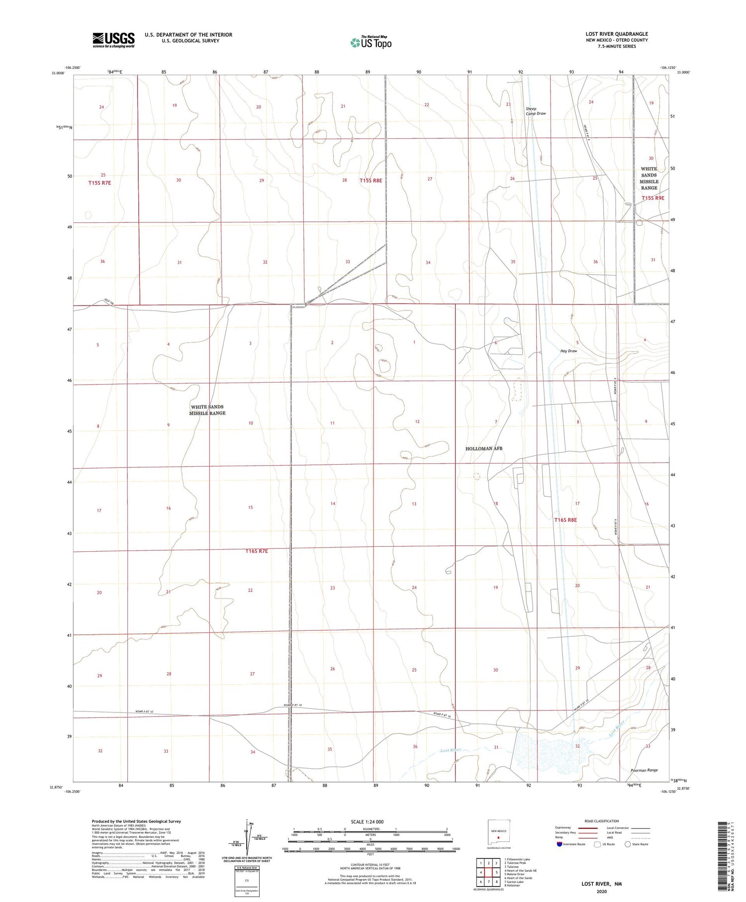 Lost River New Mexico US Topo Map Image