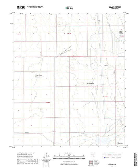 Lost River New Mexico US Topo Map Image