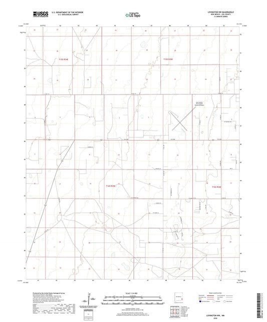 Lovington NW New Mexico US Topo Map Image