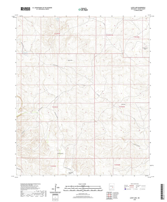 Lucky Lake New Mexico US Topo Map Image