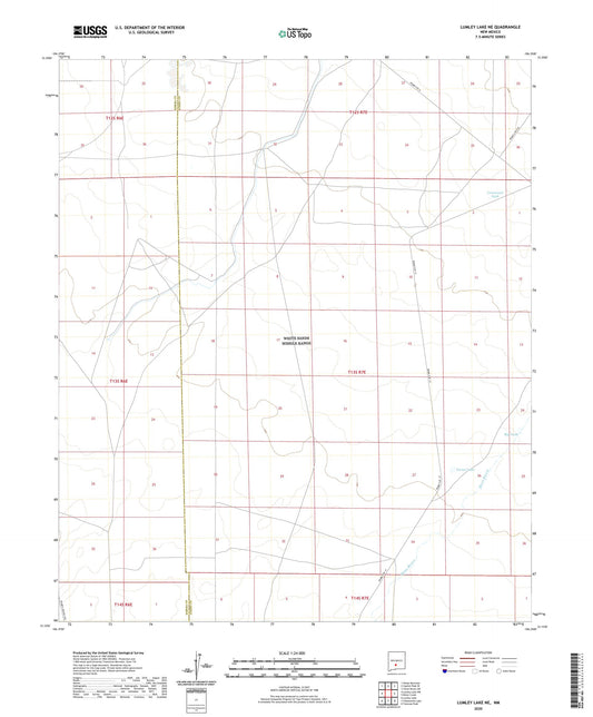 Lumley Lake NE New Mexico US Topo Map Image