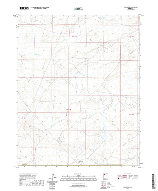 Lybrook SE New Mexico US Topo Map Image