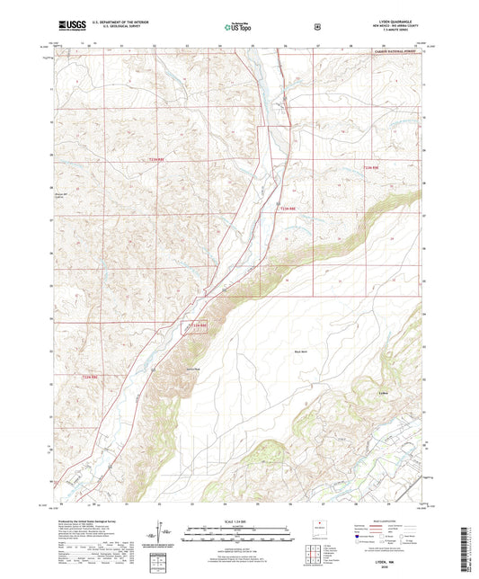 Lyden New Mexico US Topo Map Image