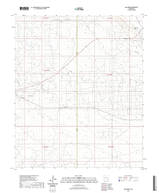 Maljamar New Mexico US Topo Map Image