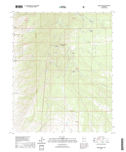 Manzano Peak New Mexico US Topo Map Image