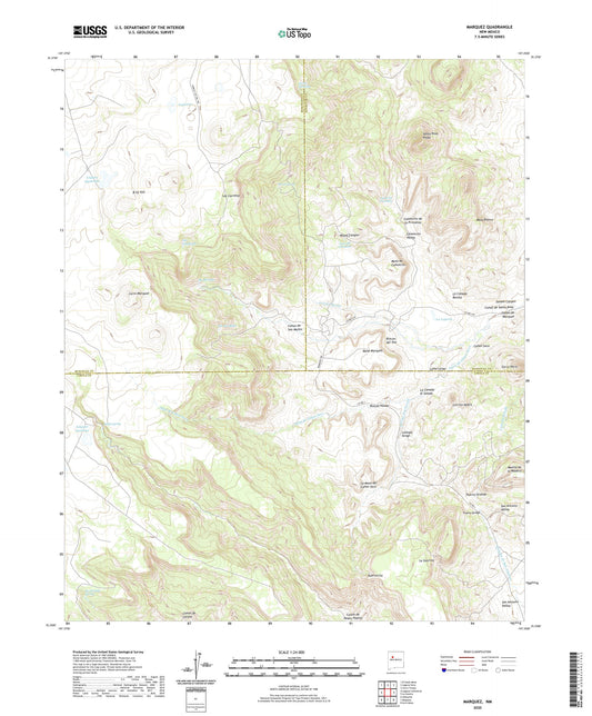 Marquez New Mexico US Topo Map Image