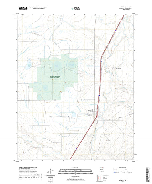 Maxwell New Mexico US Topo Map Image