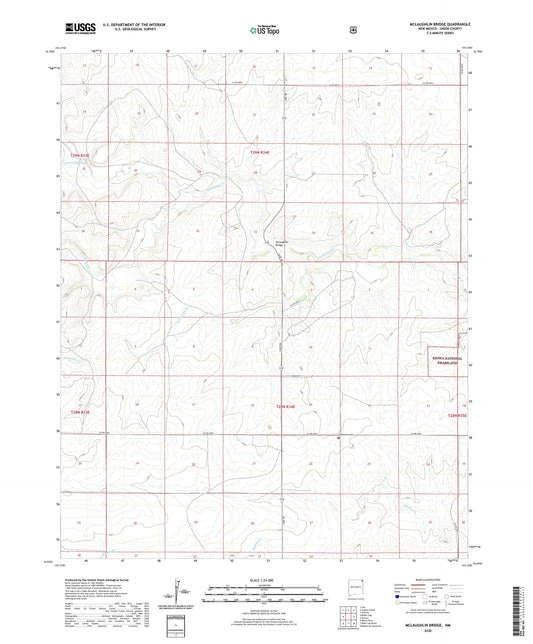 McLaughlin Bridge New Mexico US Topo Map Image